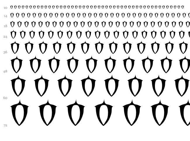 Abaddon II font waterfall